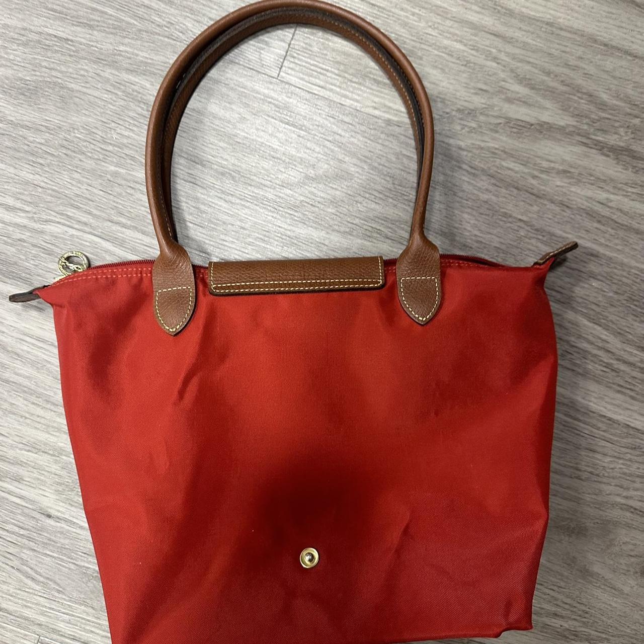 Longchamp Women's Red Bag | Depop