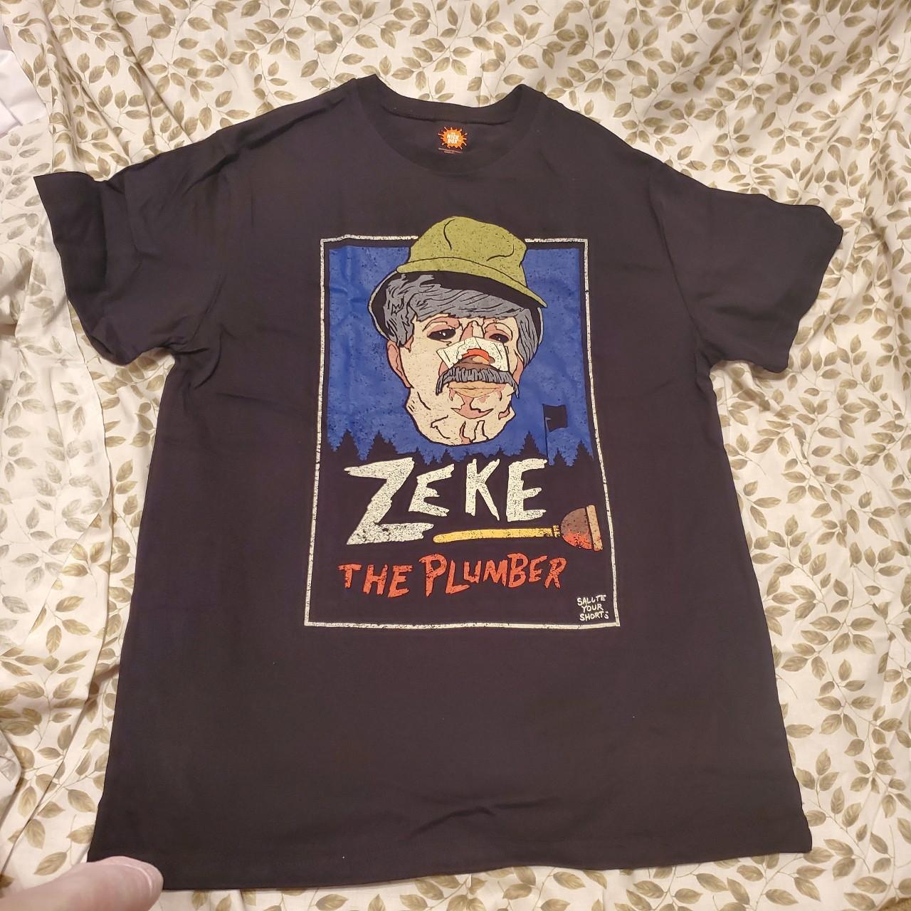 Zeke the Plumber tee 🖤 from the show Salute Your... - Depop