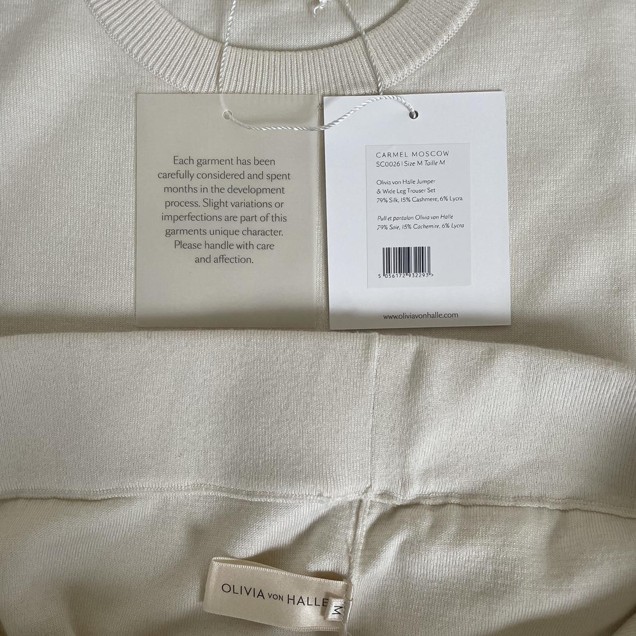 Gray Carmel cashmere and silk-blend sweatshirt and track pants set, OLIVIA  VON HALLE, NET-A-PORTER