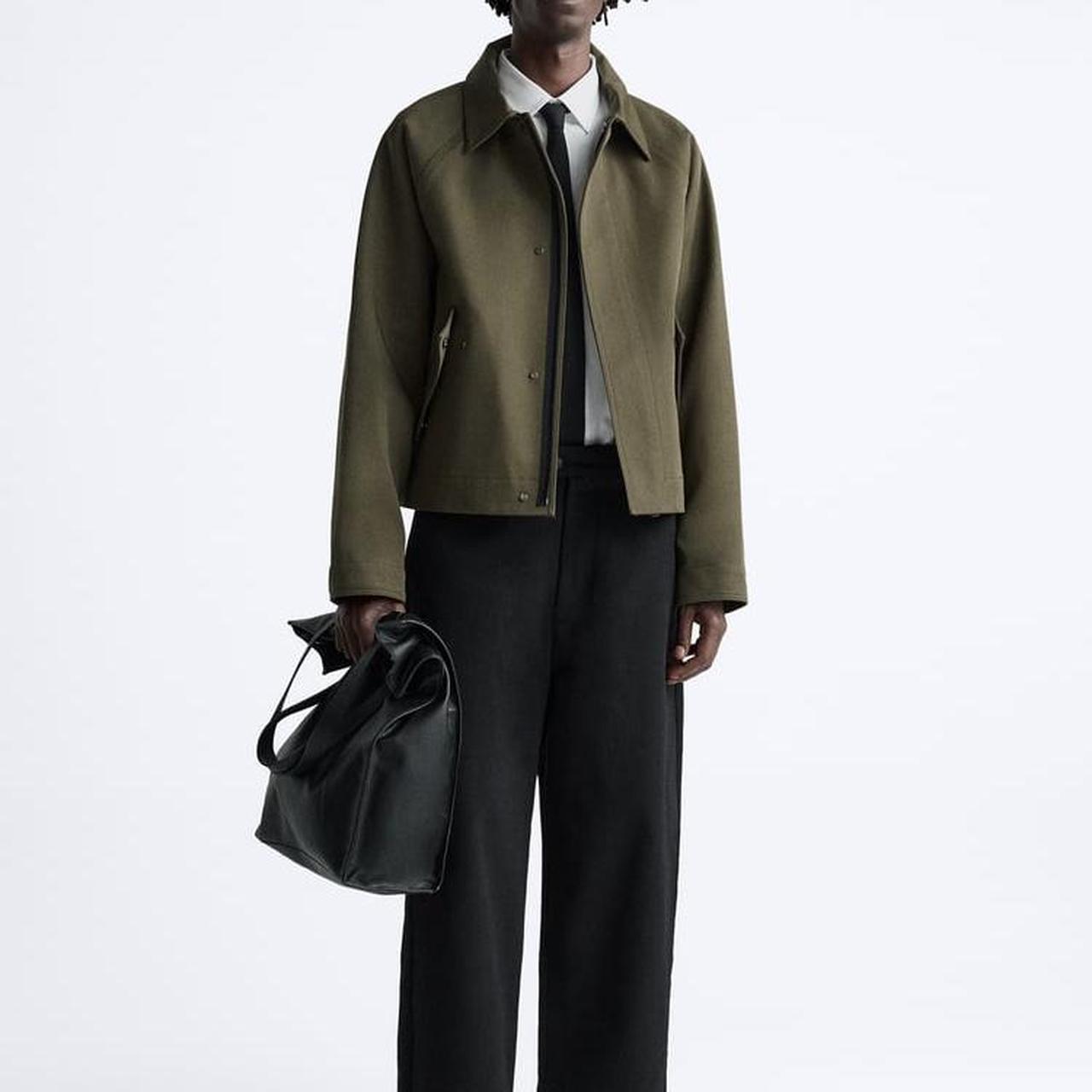 TEXTURED COTTON JACKET, Jacket made of