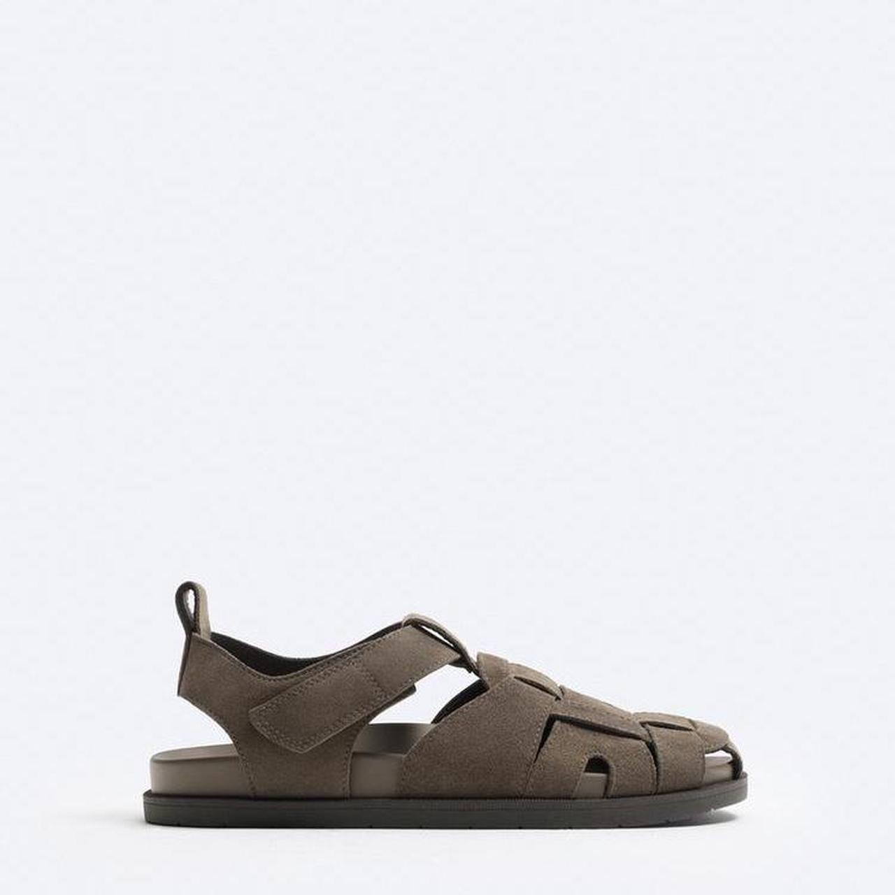 SUEDE CAGE SANDALS Fisherman Suede Depop