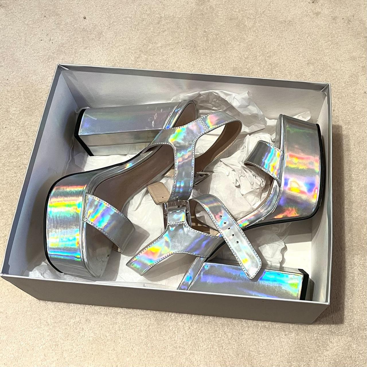 Holographic platform hot sale heels