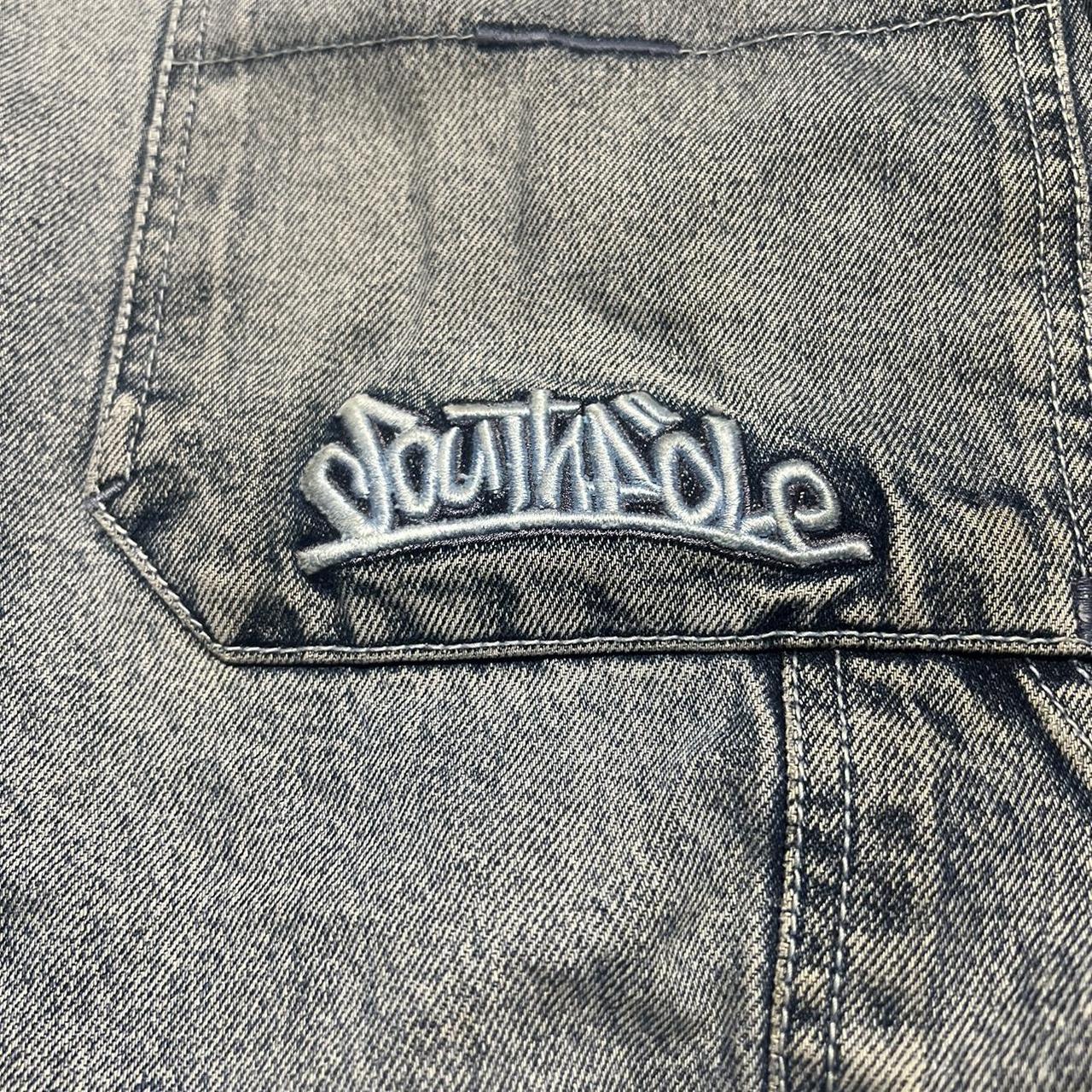 Embroidered South Pole Skater Jorts #southpole... - Depop