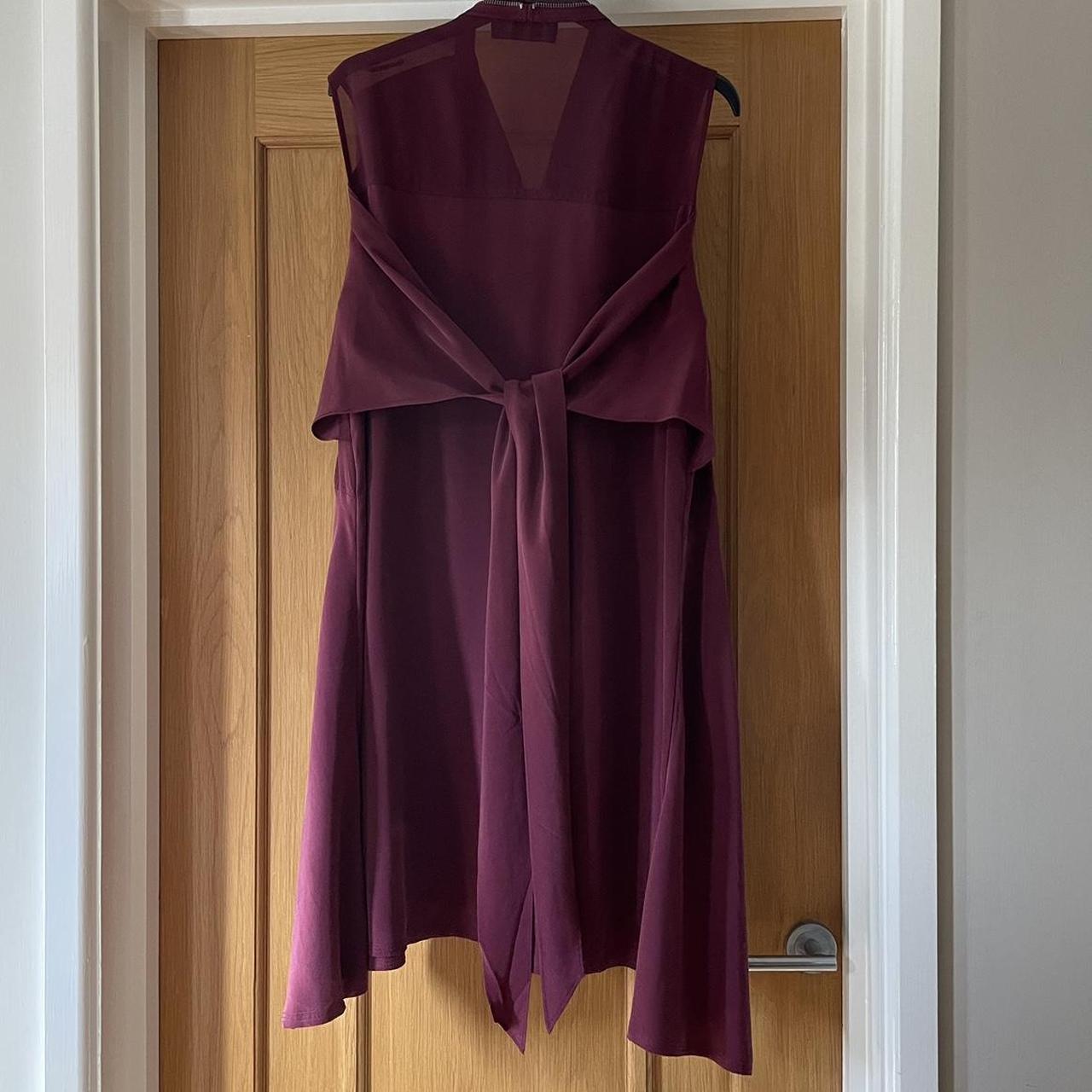 Silk Burgundy AllSaints Jayda Dress 100 silk . Depop