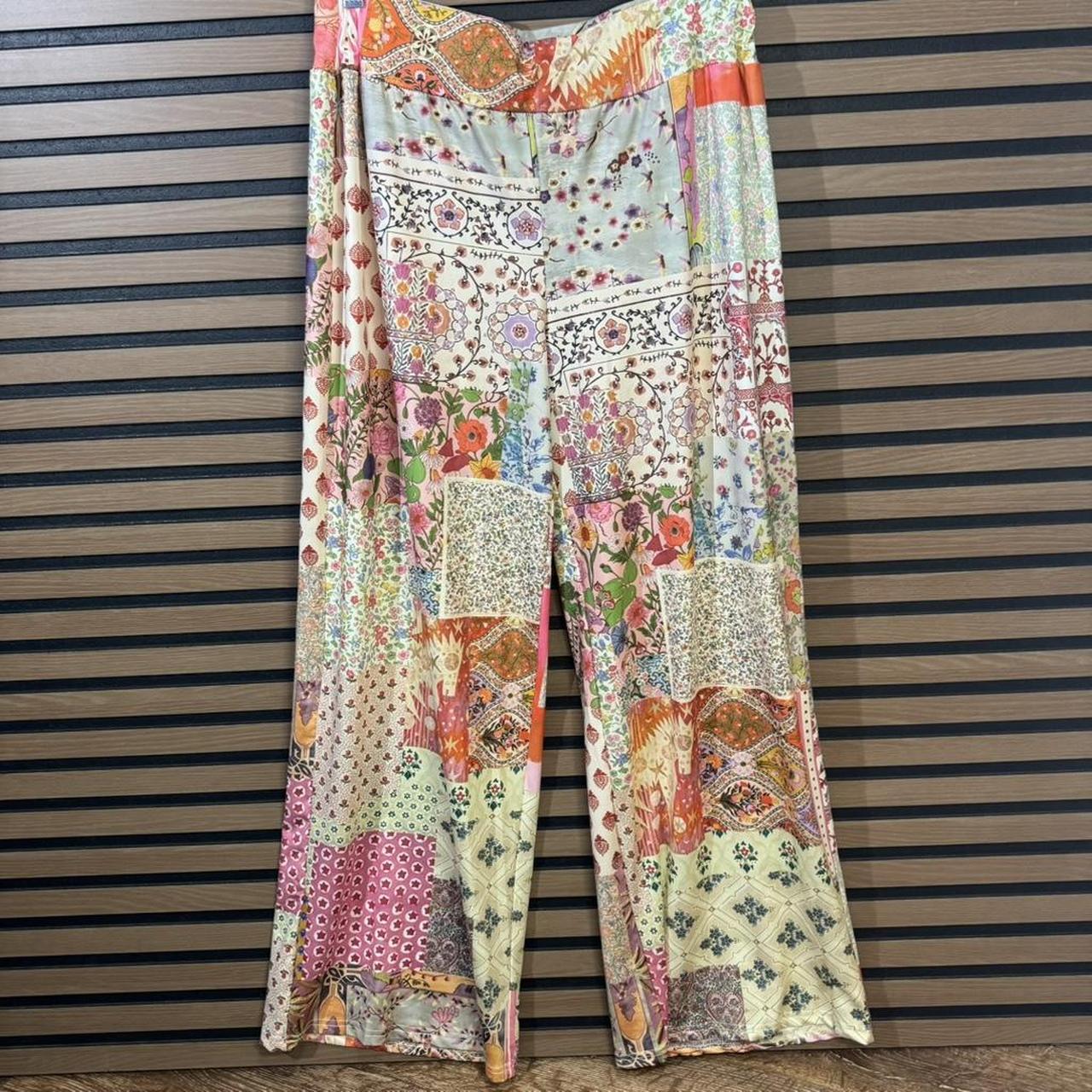 Women's Patched Pants - Multi – Boho Patchwork Wi… - image 1