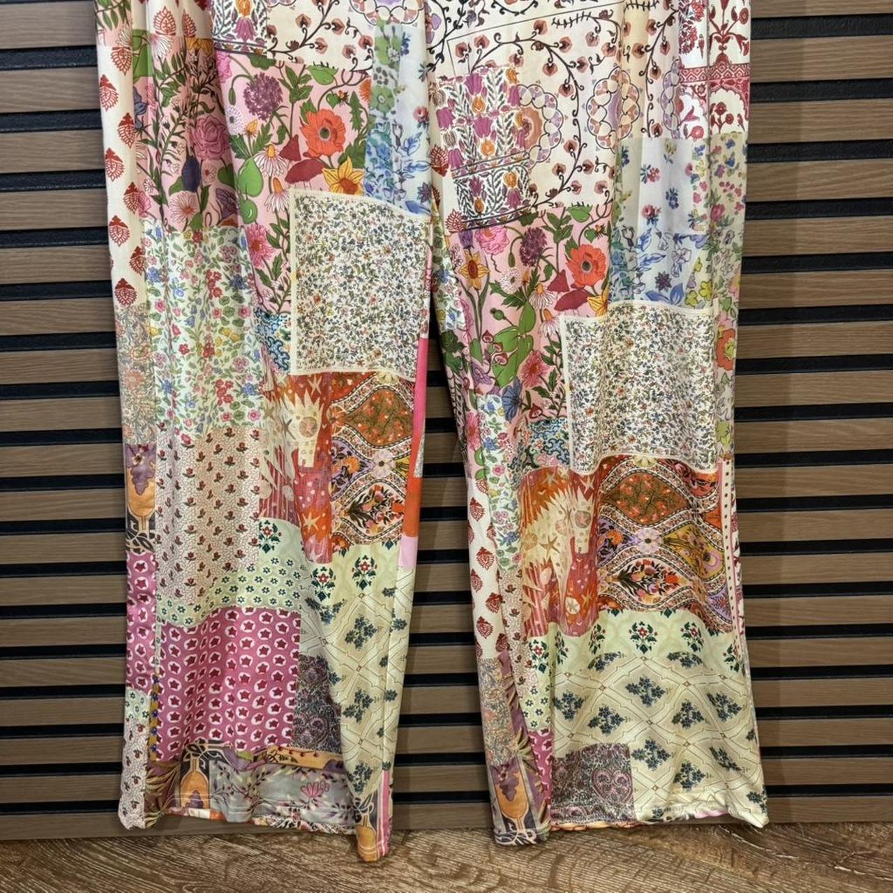 Women's Patched Pants - Multi – Boho Patchwork Wi… - image 3