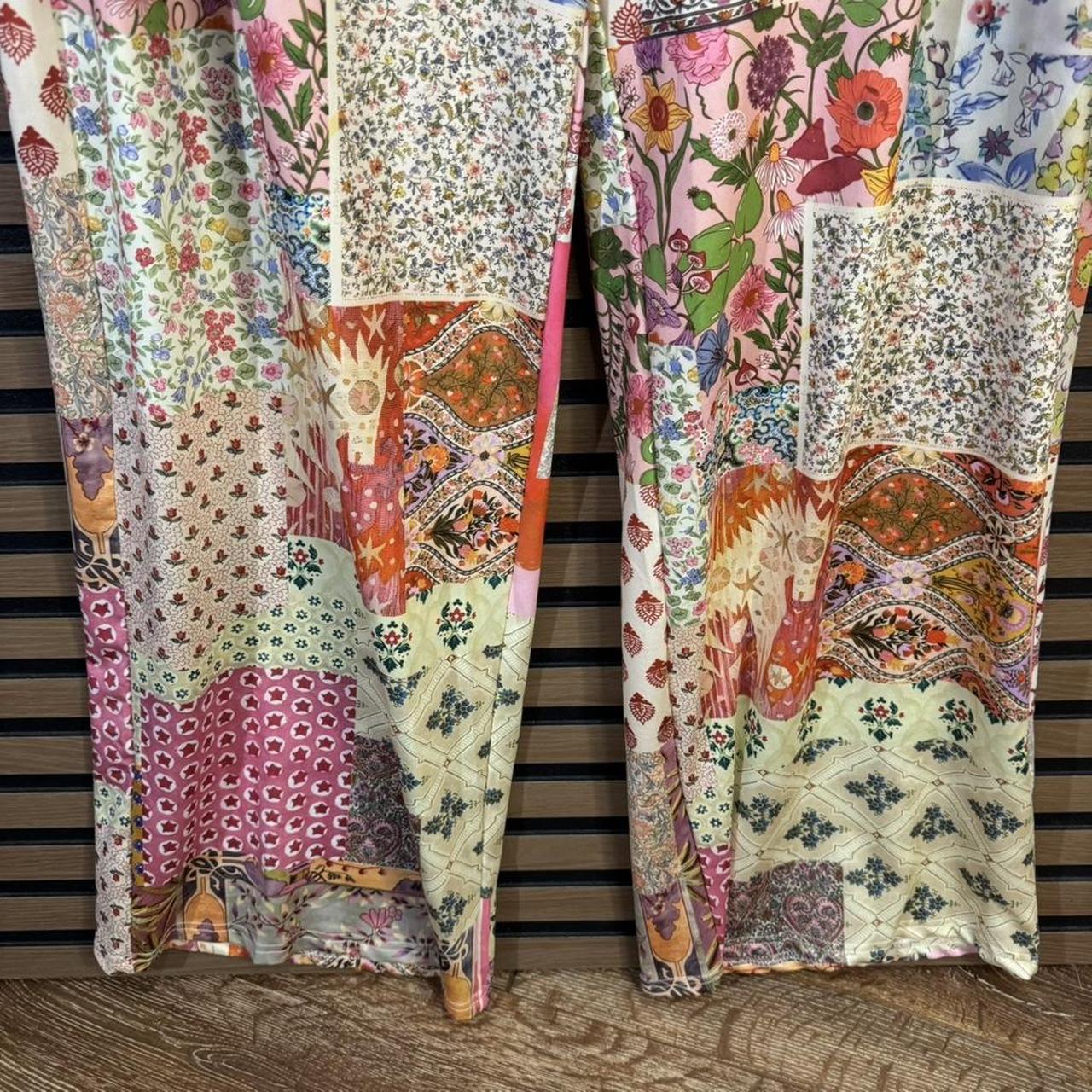 Women's Patched Pants - Multi – Boho Patchwork Wi… - image 5