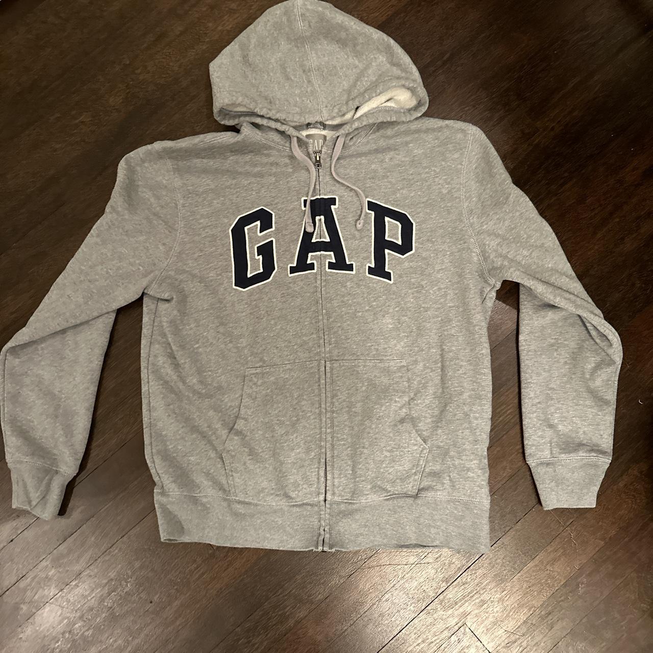 Gap zip up hoodie Size L Depop