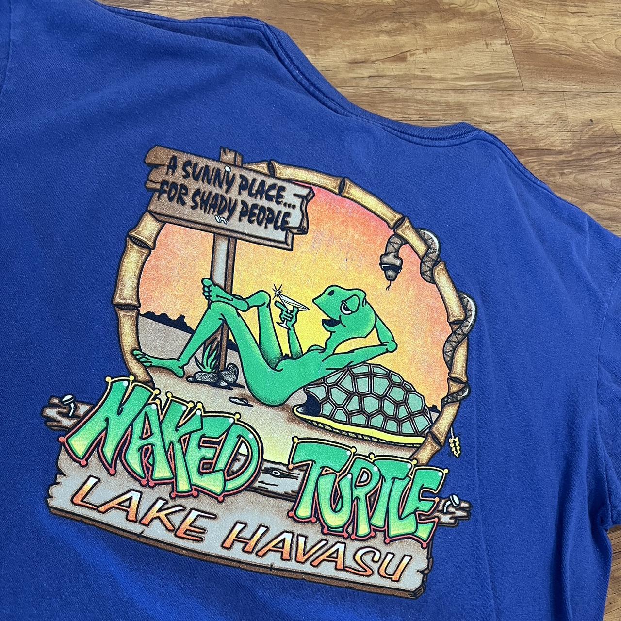 - Vintage 90’s Naked Turtle Lake Havasu tee , -...