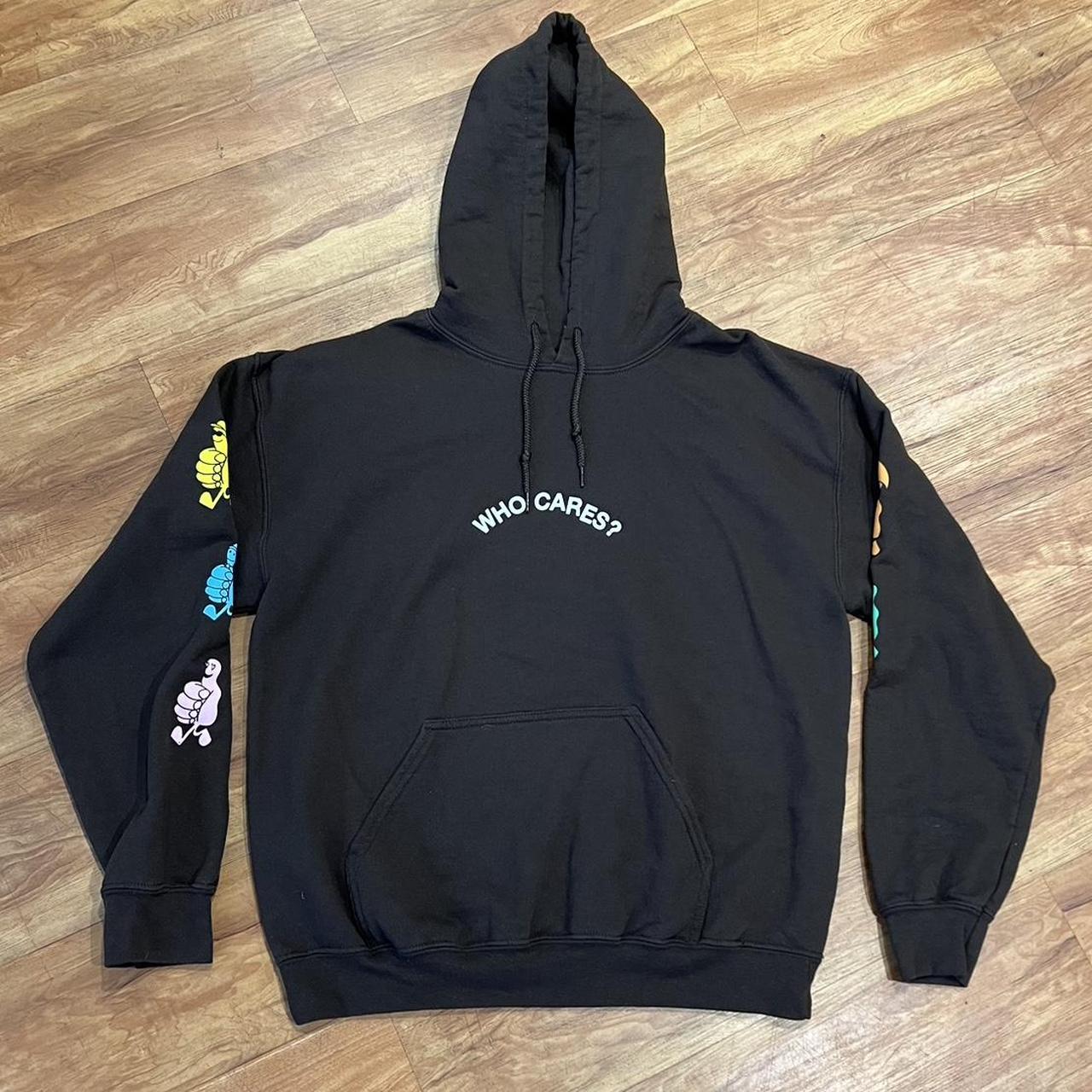 Rex Orange County “who cares?” Hoodie brown Depop