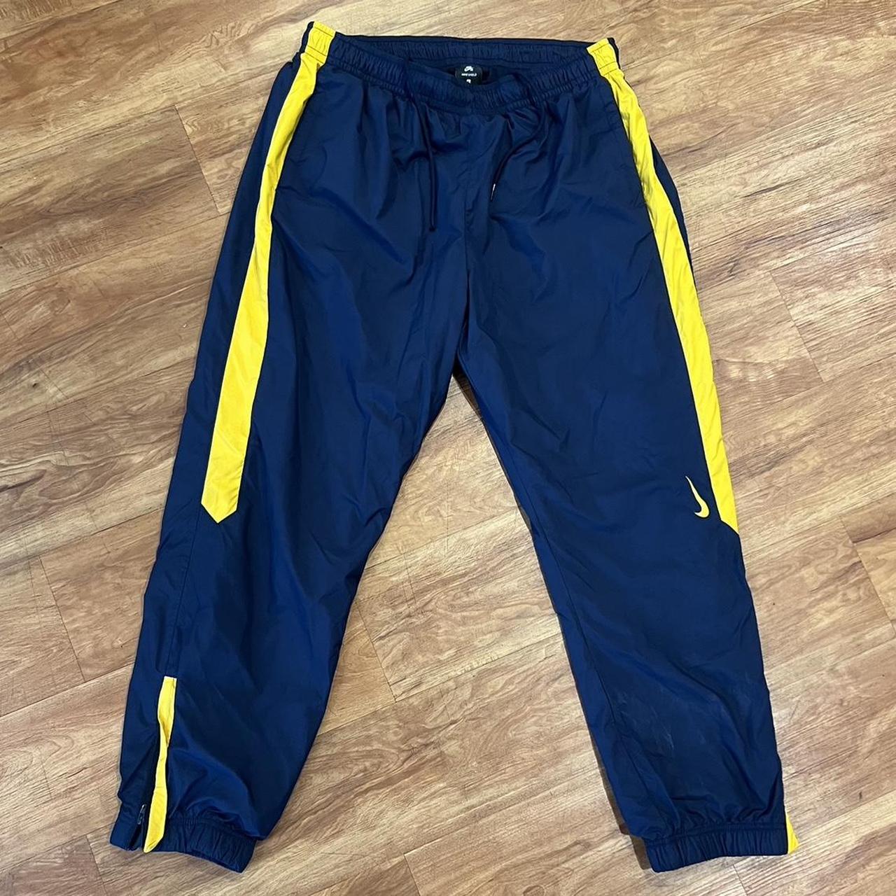 Nike SB Track Pants blue yellow adult large . Depop