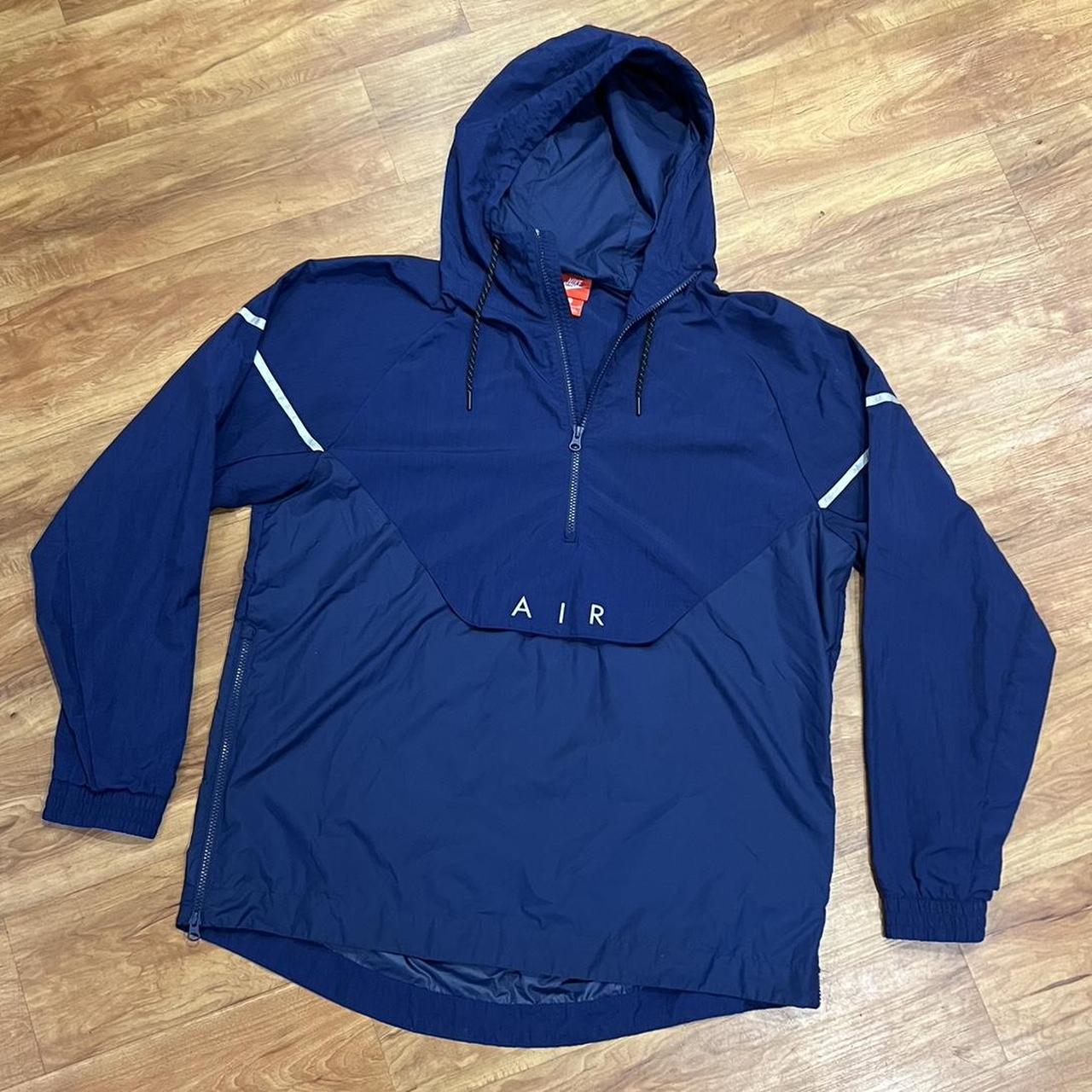 Nike air half zip windbreaker jacket in blue hotsell