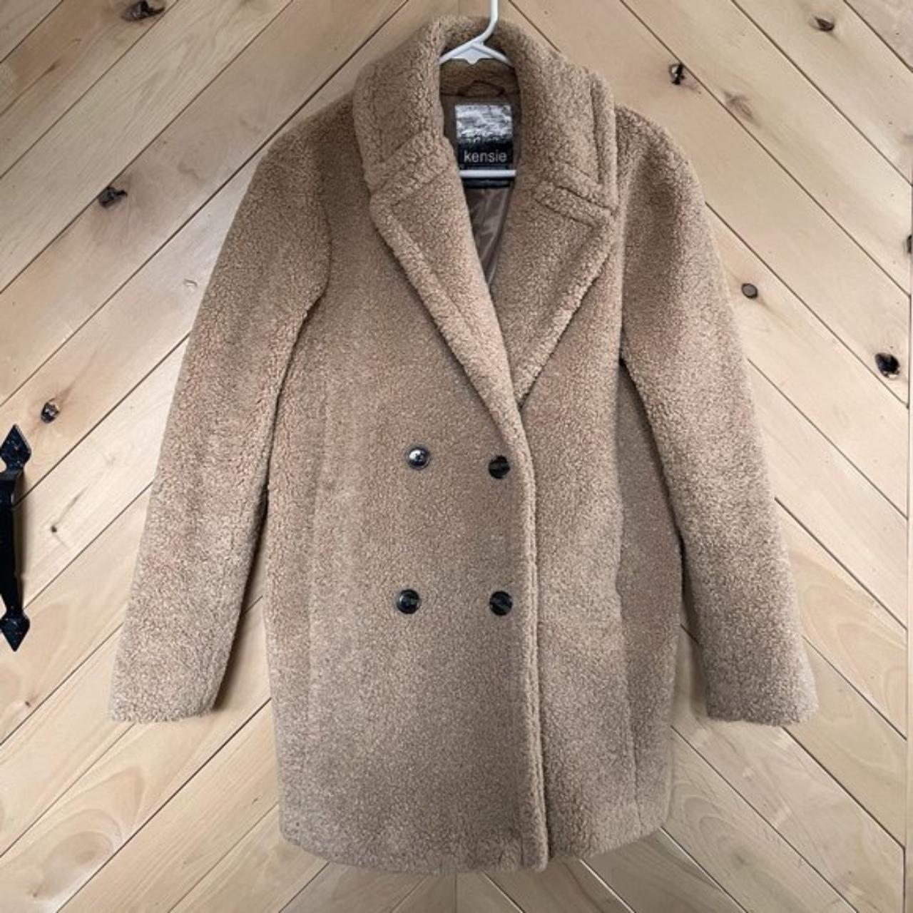 Kensie teddy bear hot sale coat butterscotch