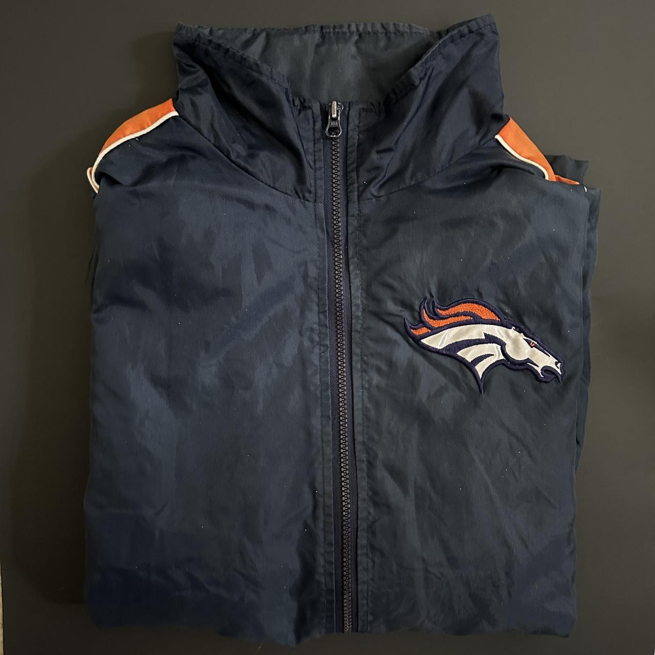 Vintage Denver Broncos Windbreaker 90s NFL Pro - Depop