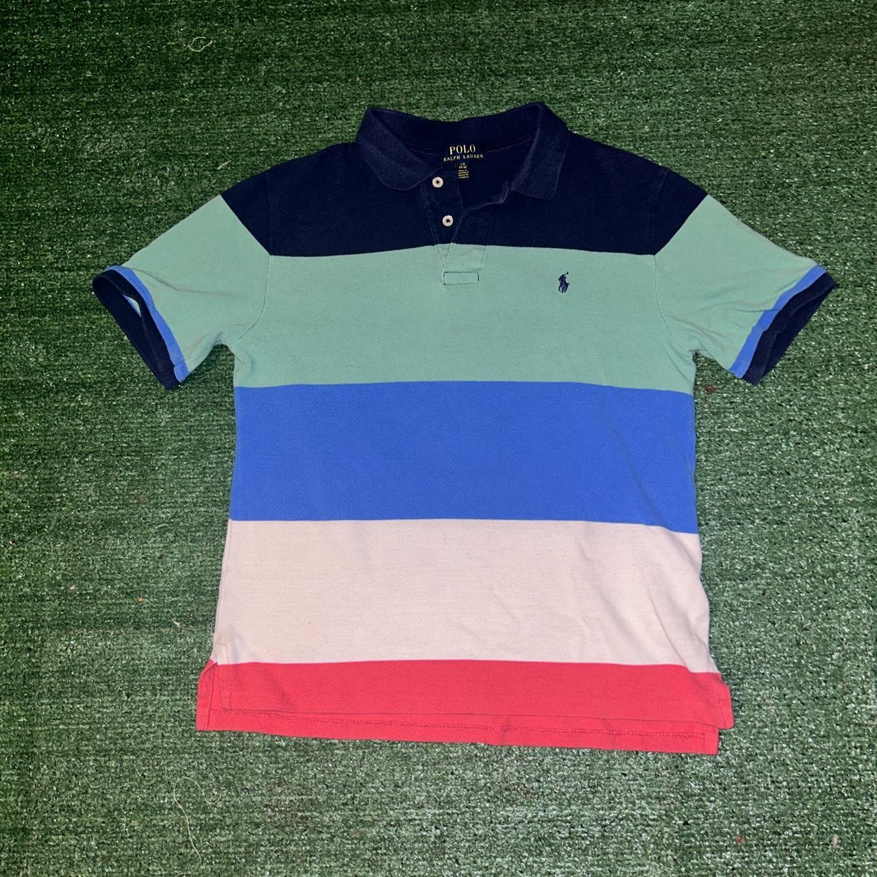 Polo Ralph Lauren Multi Color polo Tagged Youth L... - Depop