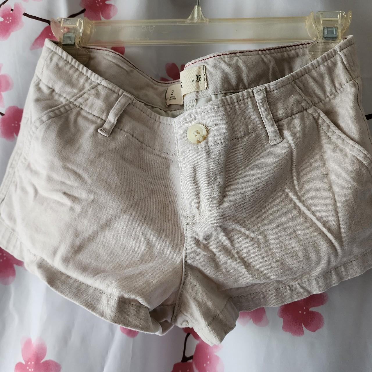 Hollister khaki shorts women sale