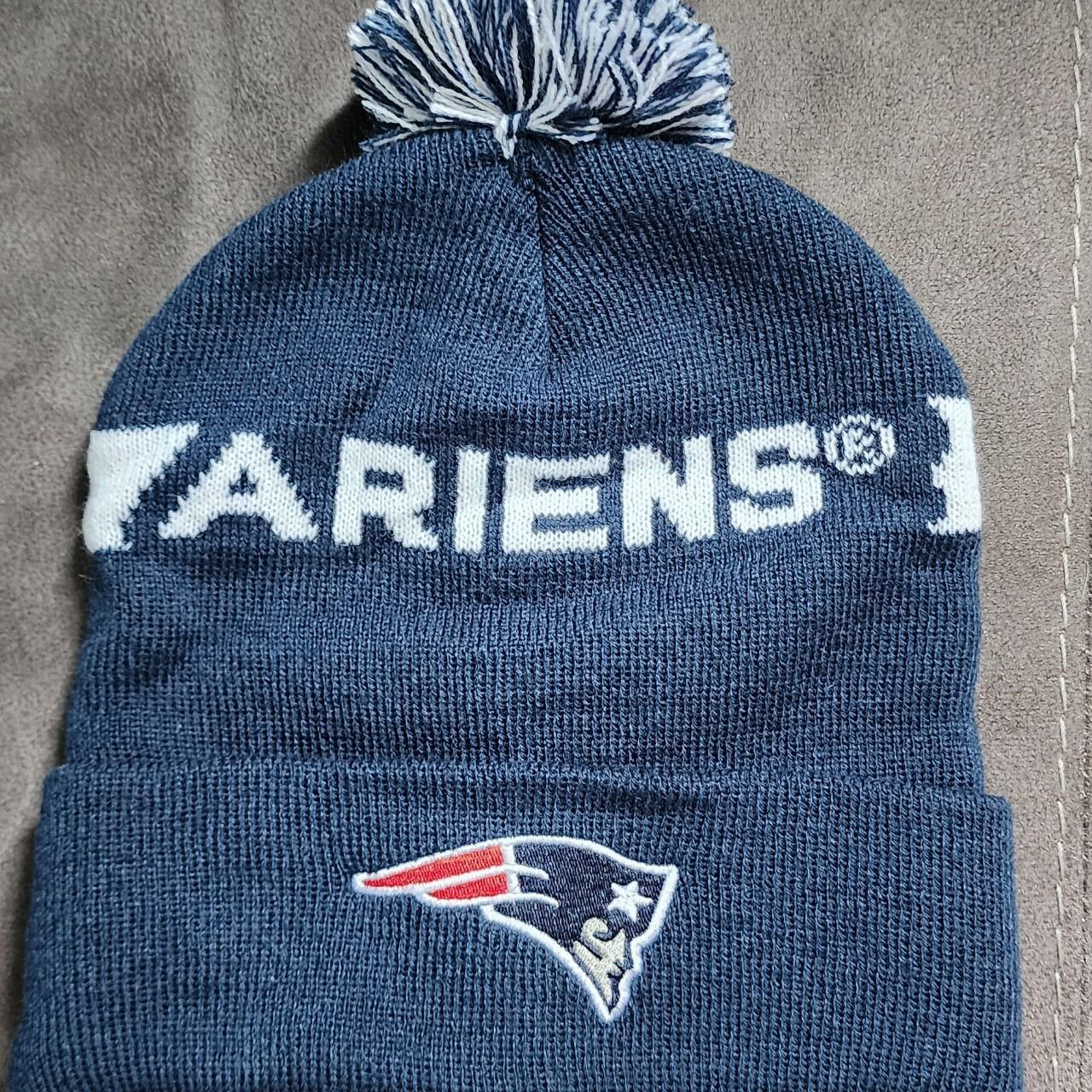 White best sale patriots beanie