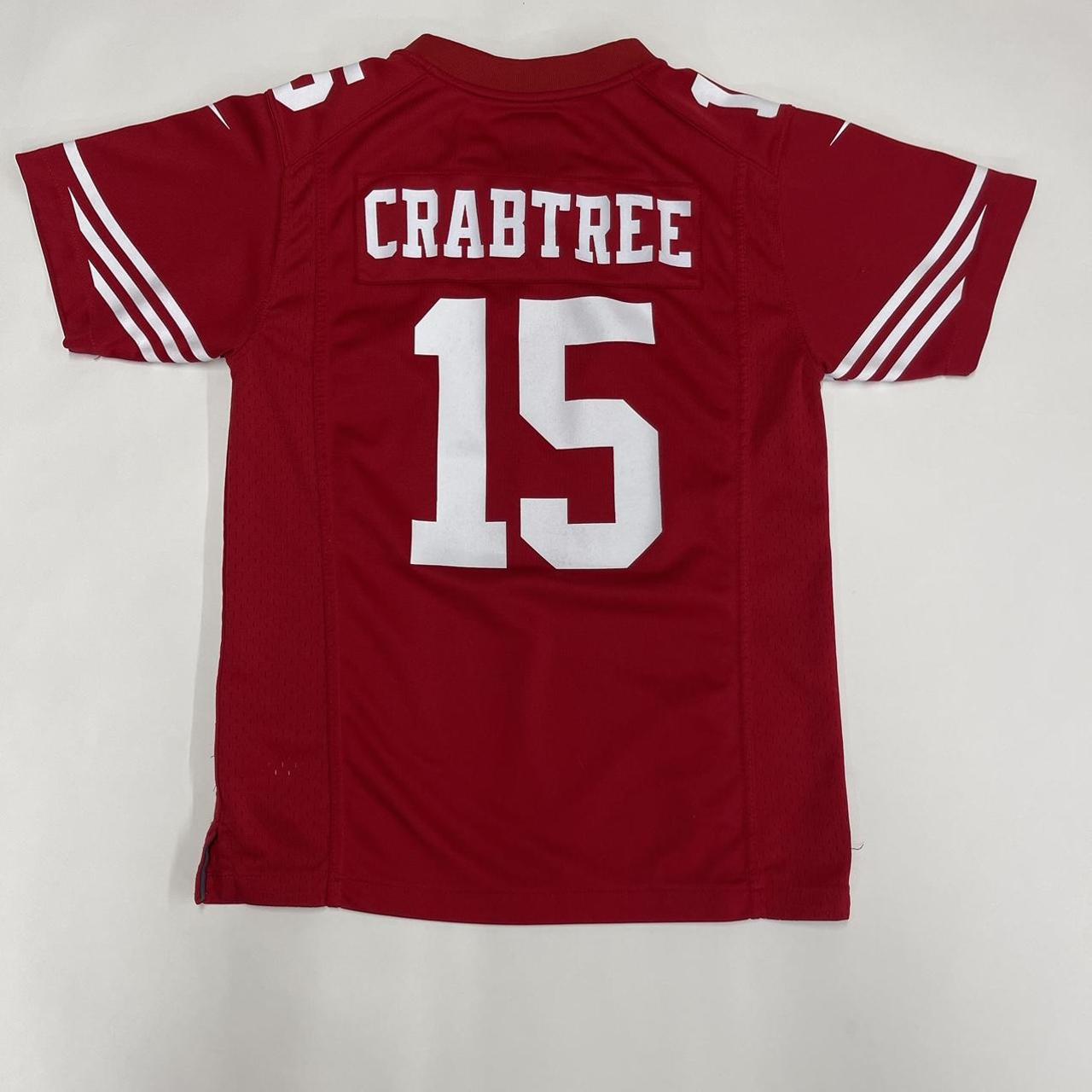 49ers Micheal Crabtree jersey kid's medium size. - Depop