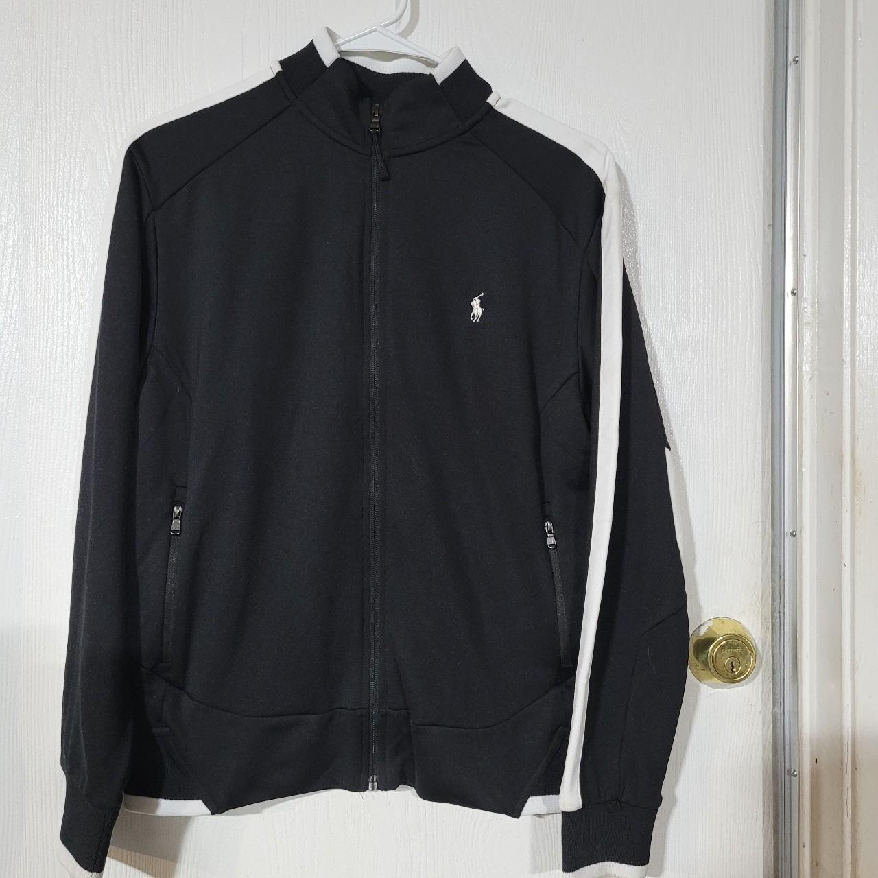 BLACK POLO RALPH LAUREN TRACK JACKET SIZE L (14-16)...