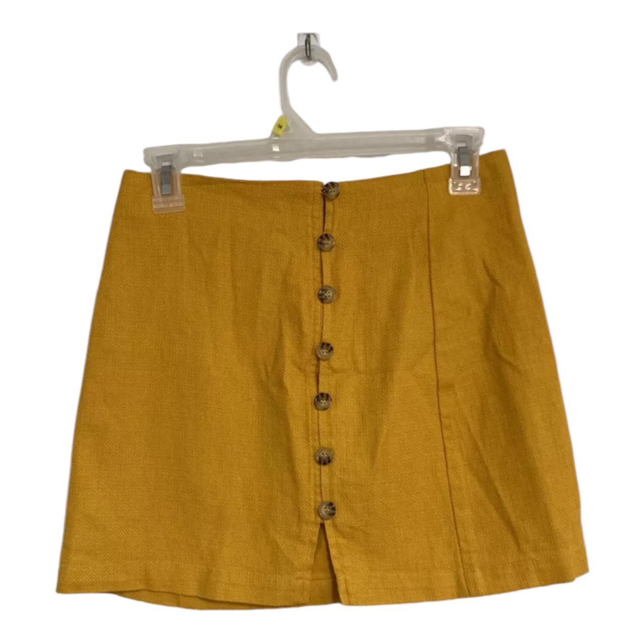 NWT Forever 21 Mini Skirt Women Small Mustard Yellow