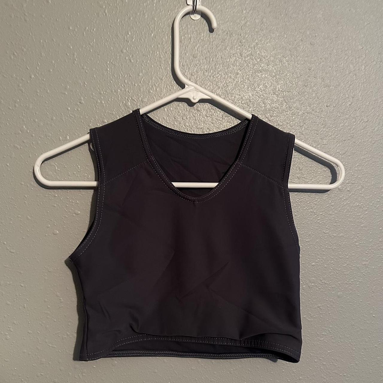 GC2B chest binder in dark gray, has been worn and... Depop