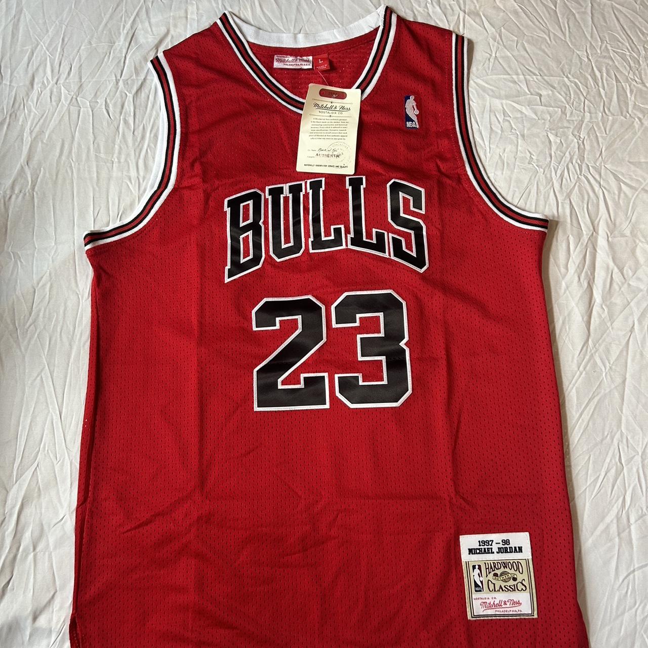 Men's Mitchell & Ness Michael Jordan Black Chicago Bulls 1997-98