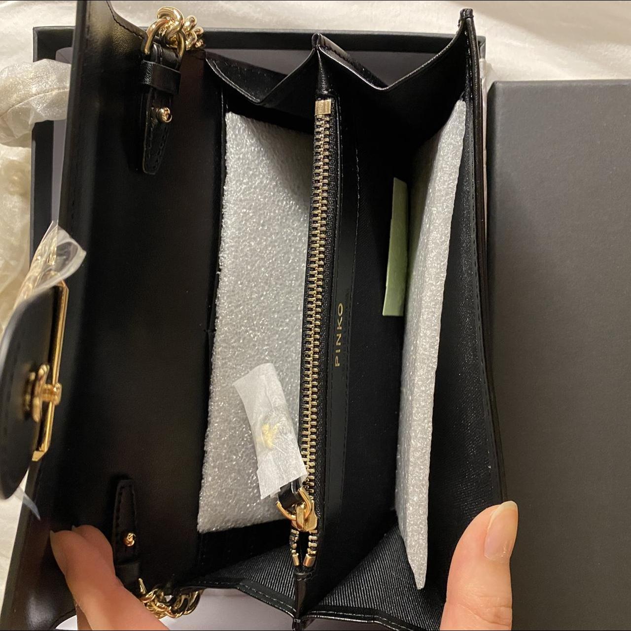 PINKO Pinko designer Classic Black Love Wallet... Depop