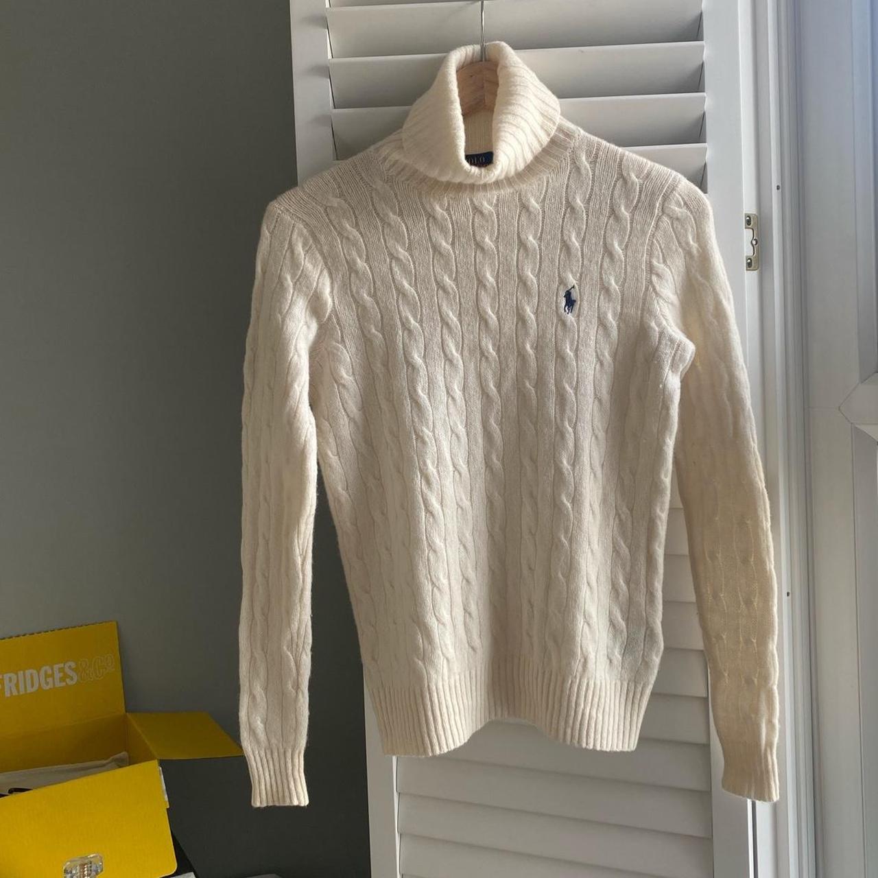 Polo Ralph Lauren Women's Cream Jumper | Depop