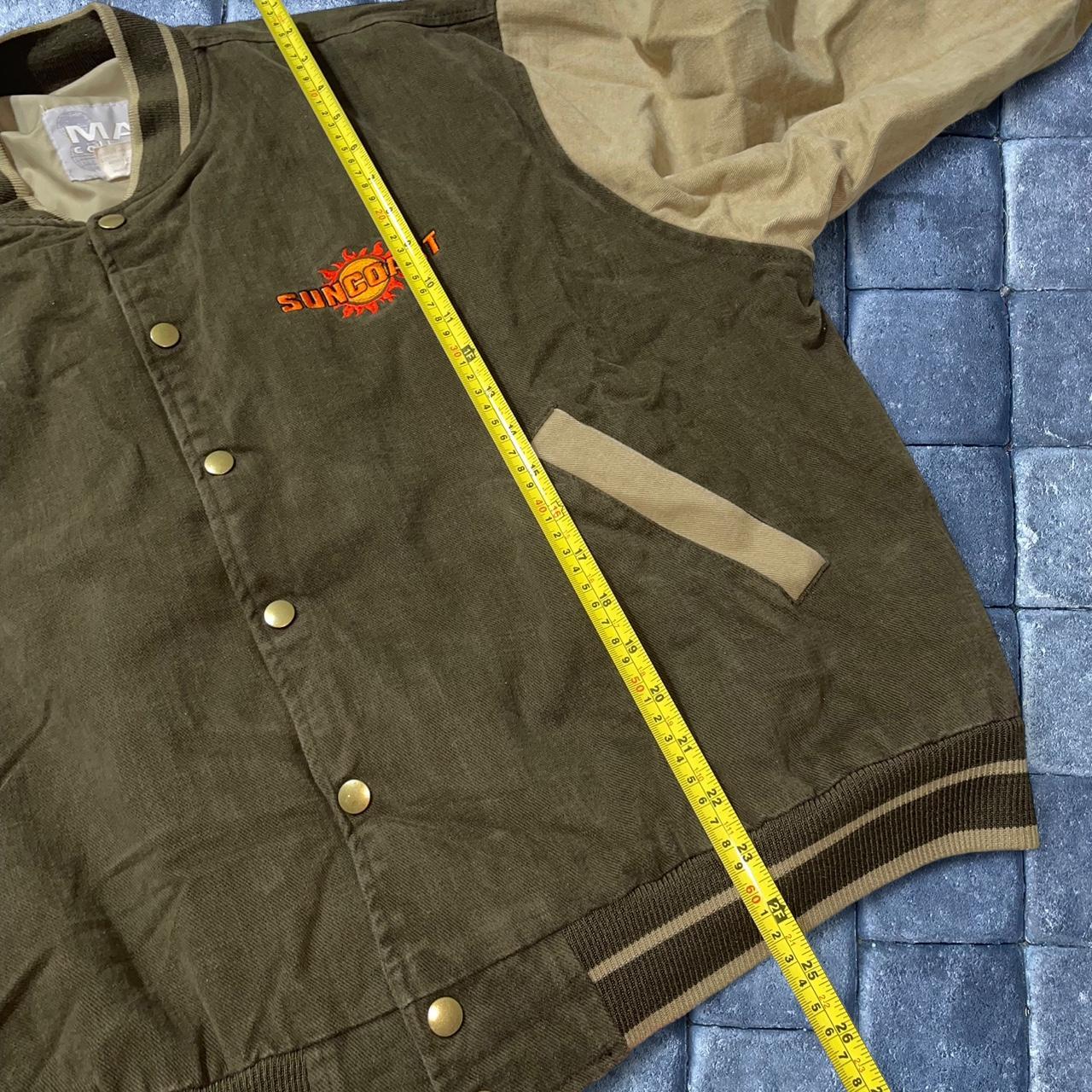 Preloved Men's Bomber Jacket - Khaki/Tan – vintag… - image 4