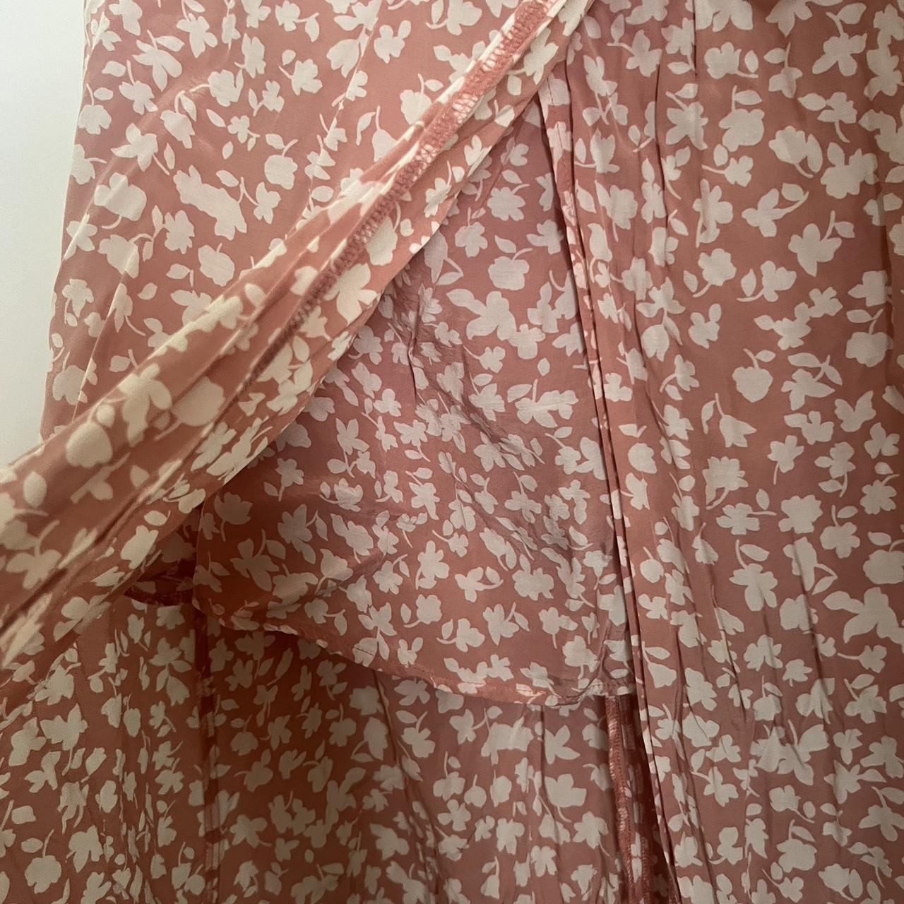 Kookai blush midi skirt size 40. Features a slit and... Depop