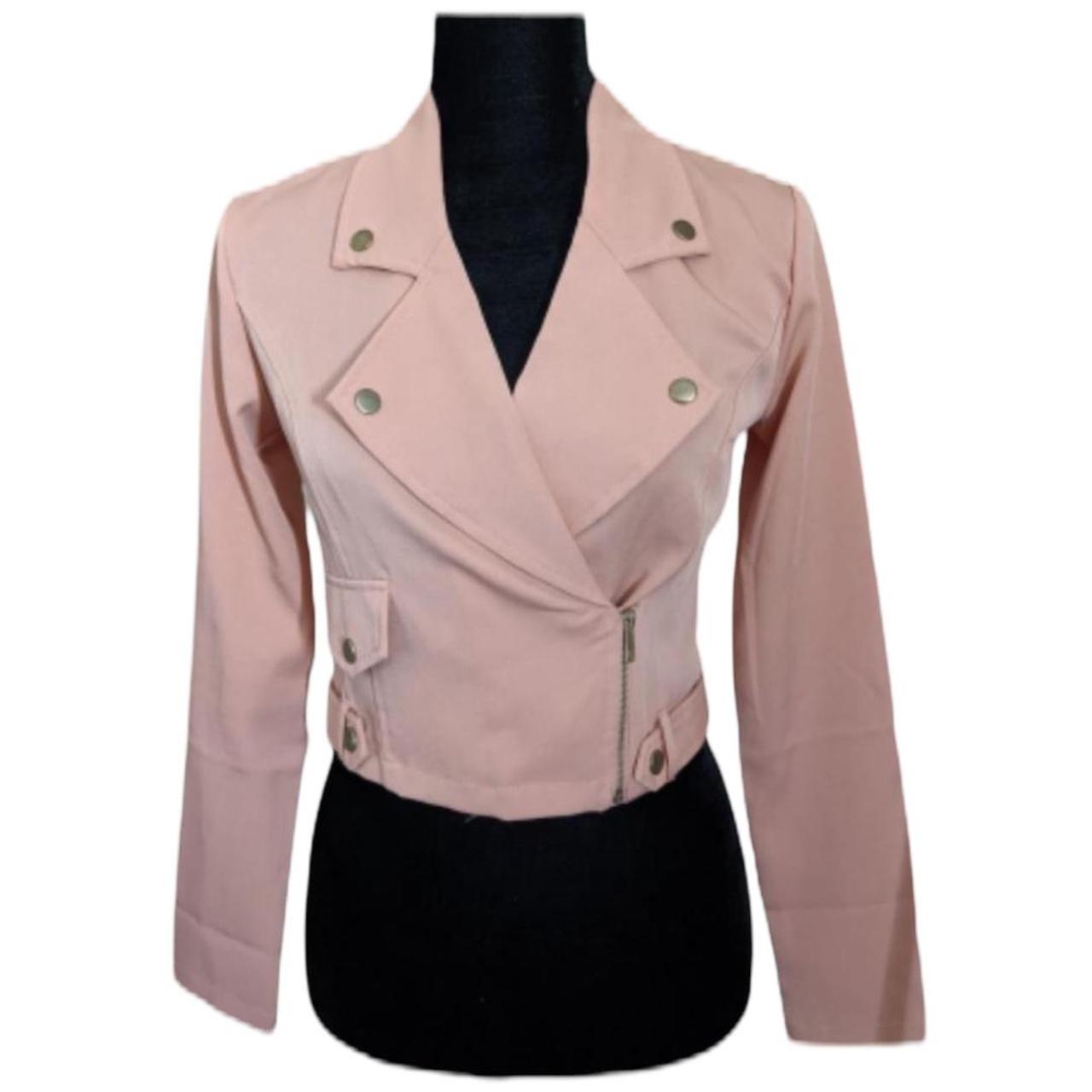 Fashion Nova Women's Pink Jacket Depop