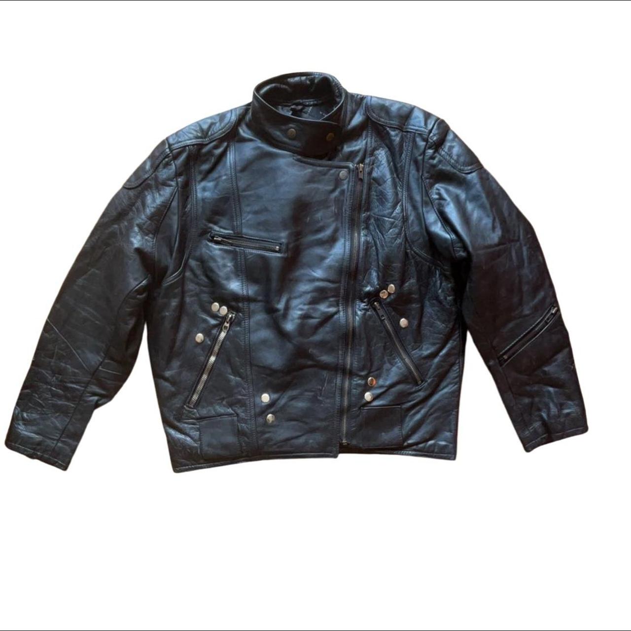 Effy Stonem black leather jacket. Real leather biker... - Depop