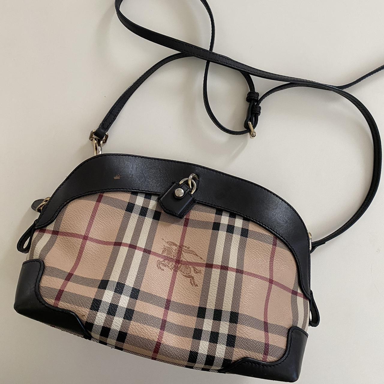 Burberry Women's Tan and Cream Bag | Depop