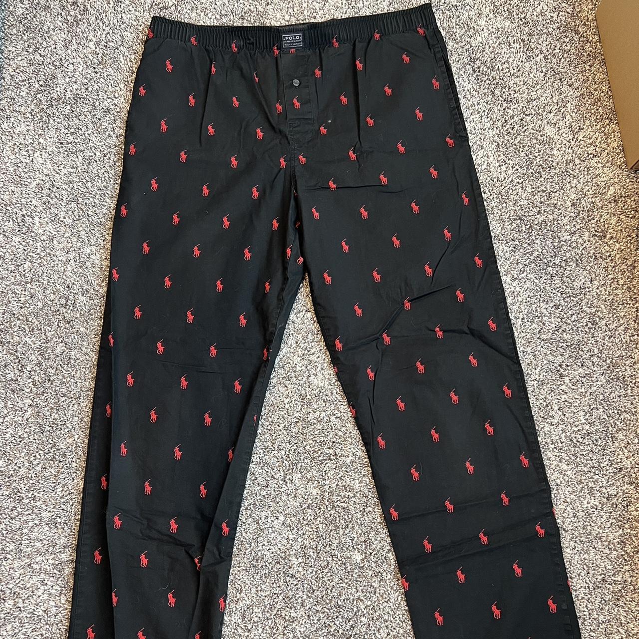 Polo Ralph Lauren black and red pajama pants