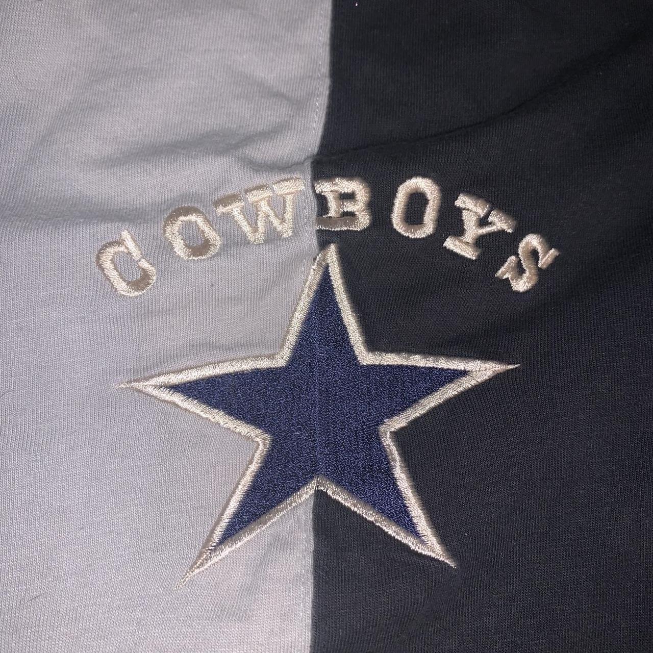 Vintage Dallas Cowboys Shirt Adult Size XL Blue Long Sleeve Polo Mirage NFL