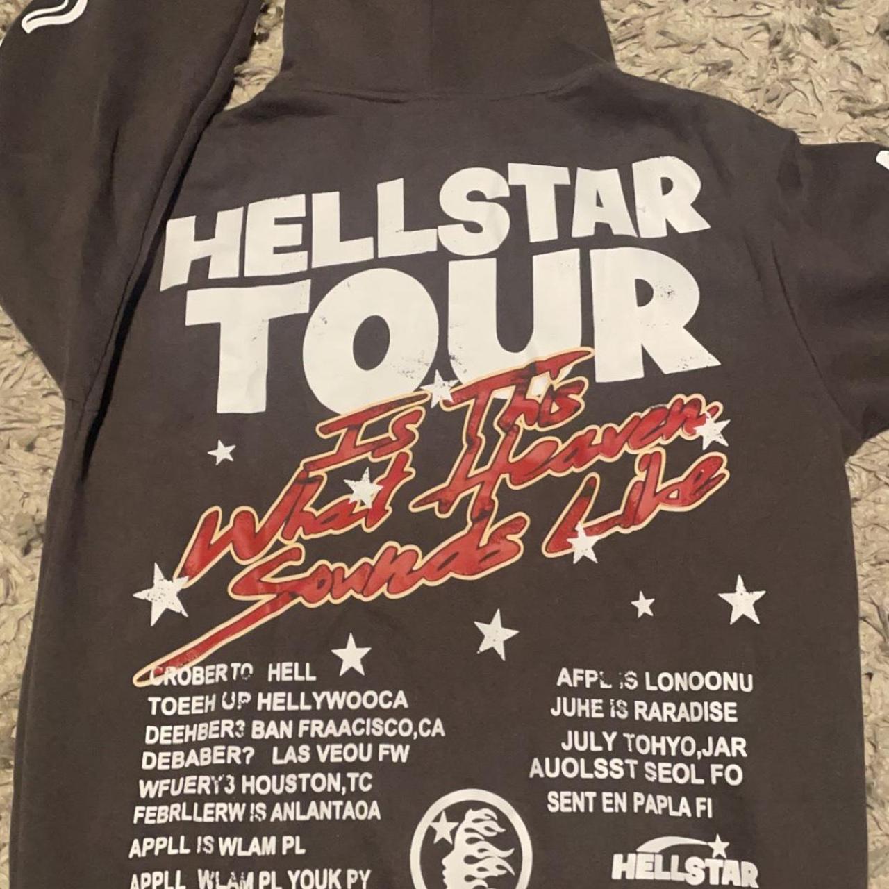 Hellstar World Tour Hoodie Never worn small size... - Depop