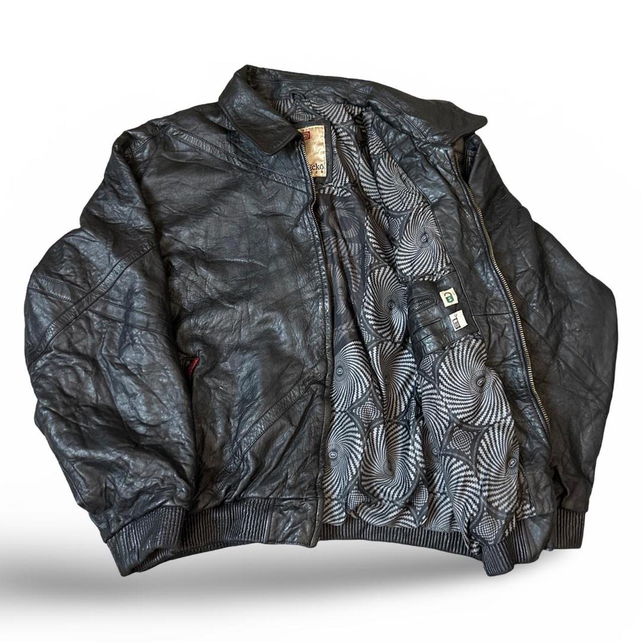 Marc ecko leather undated jacket