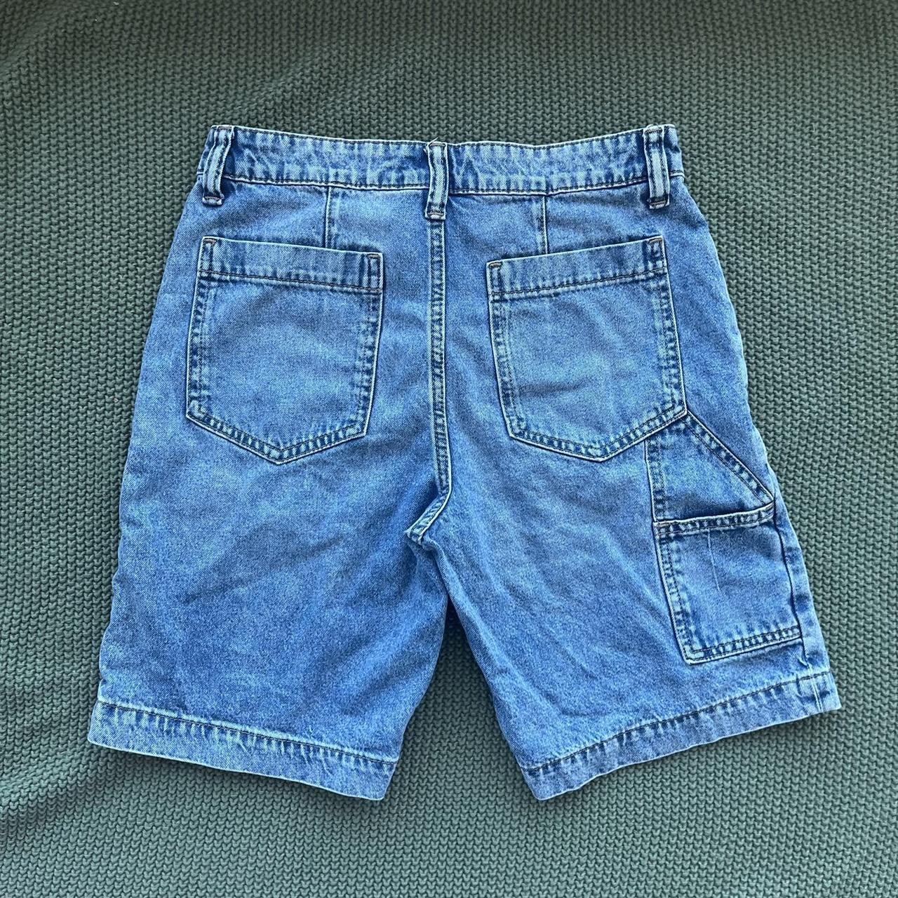 Denim jorts 🌿 H&M - divided Size 2 Acid wash... - Depop