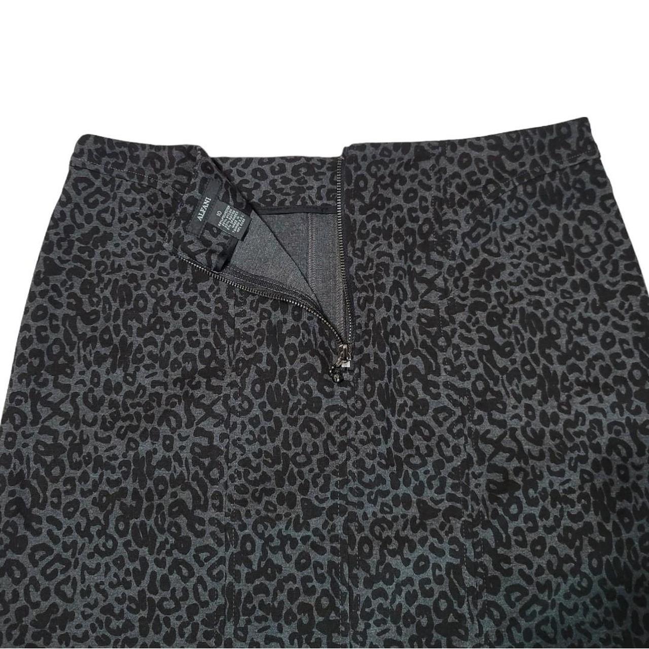 Alfani Petite Leopard Print Skirt 10P