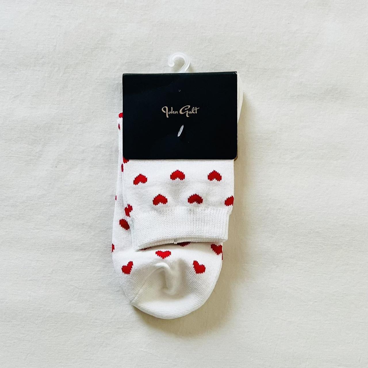 BNWT Brandy Melville/John Galt Red Heart Socks Depop