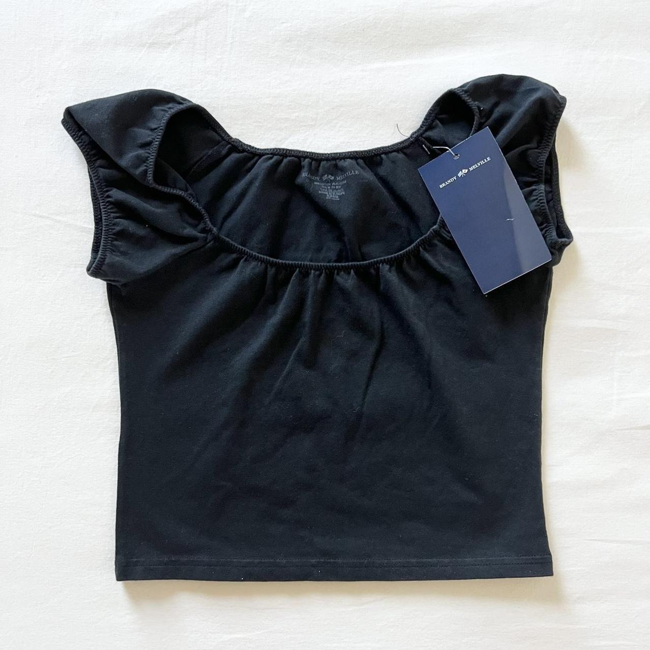 BNWT Brandy Melville/John Galt Black Eden Top ♡ 15 x 14 Depop