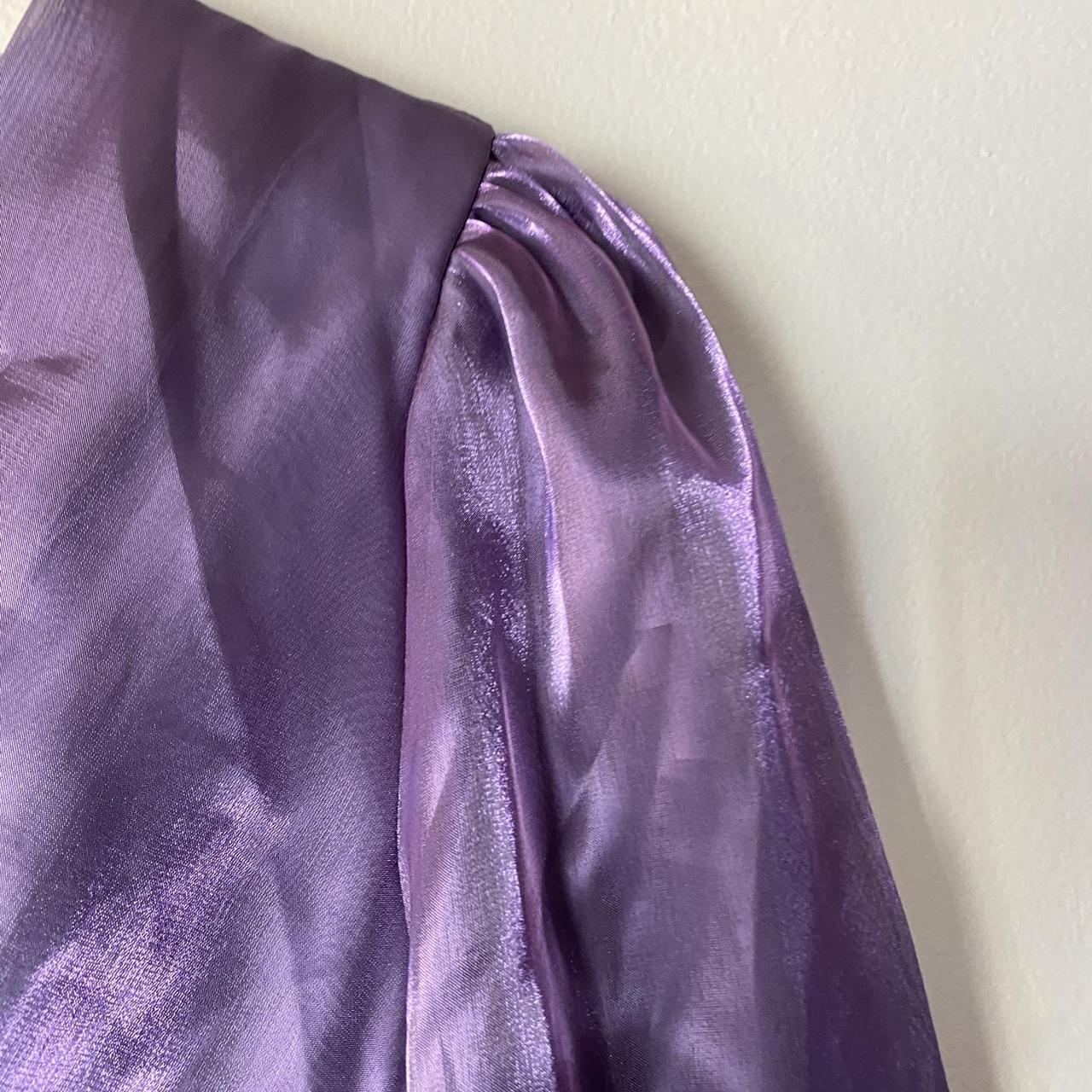 Purple iridescent cider dress with sheet bell... Depop