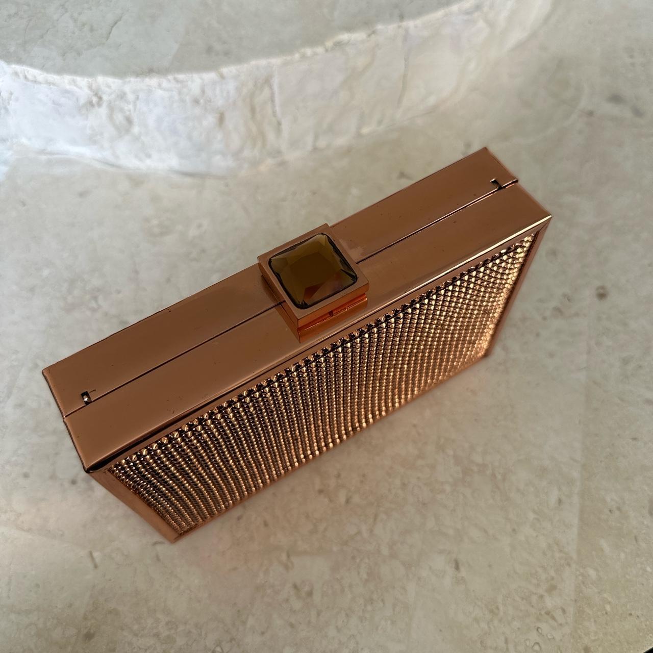 Mimco rose gold clutch Depop