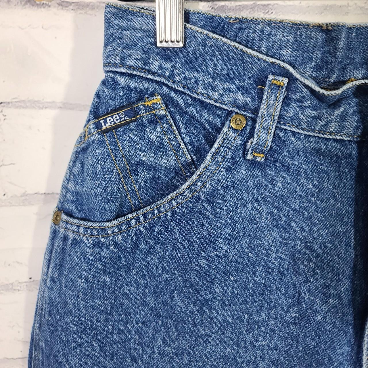 Vintage Women's High Rise Mom Lee Jeans, Flawed, As... - Depop