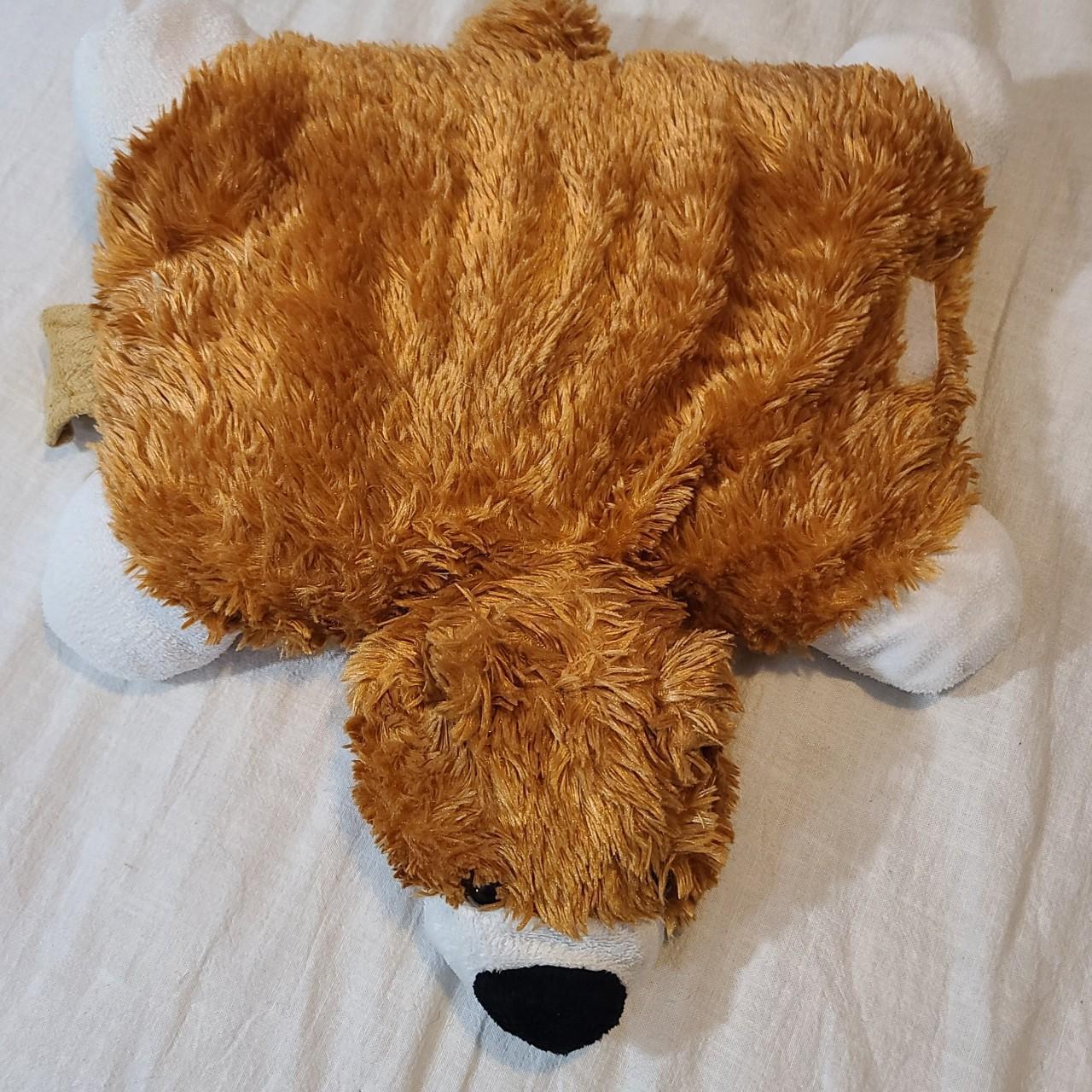 Stuffed bear pillow plush. No brand tag. Good... - Depop