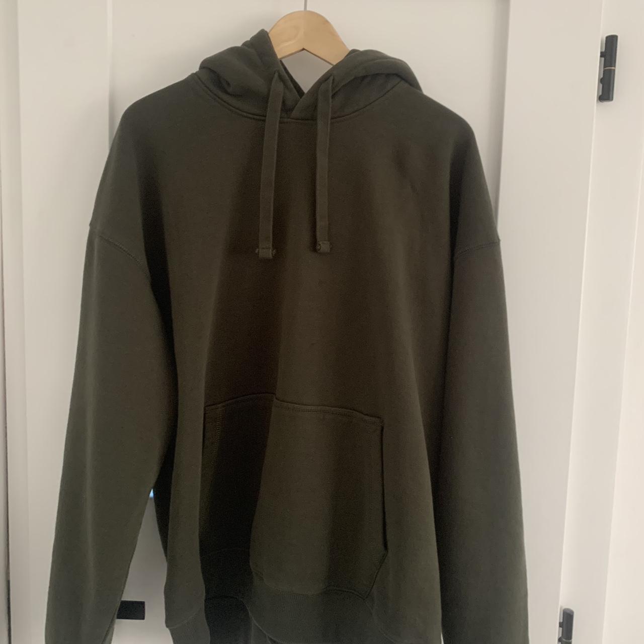 green oversized hoodie Size - L Great condition no... - Depop
