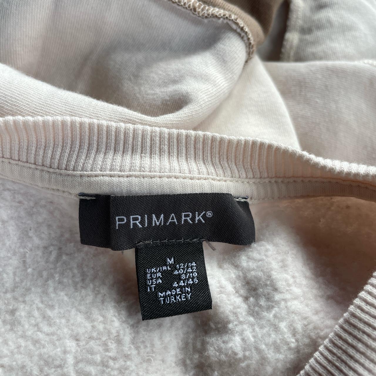 Primark Women's Cream and Brown Sweatshirt (3)