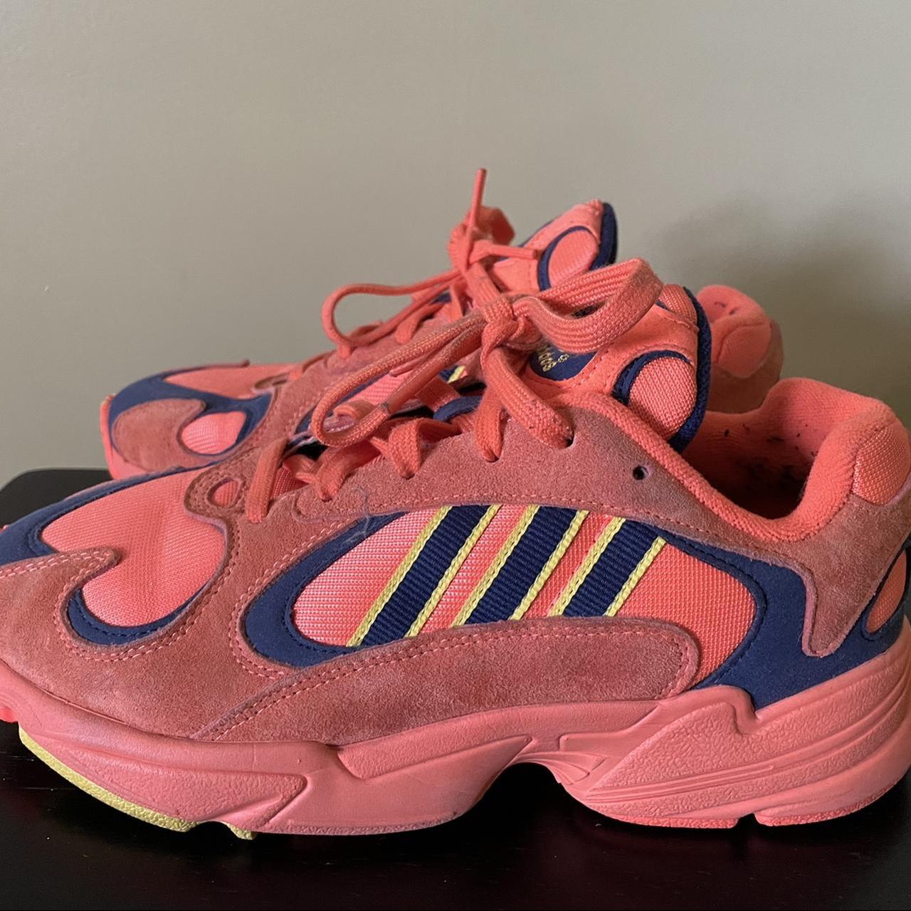 Adidas Yung 1 Hi Res Orange Low Trainers Men s. Depop