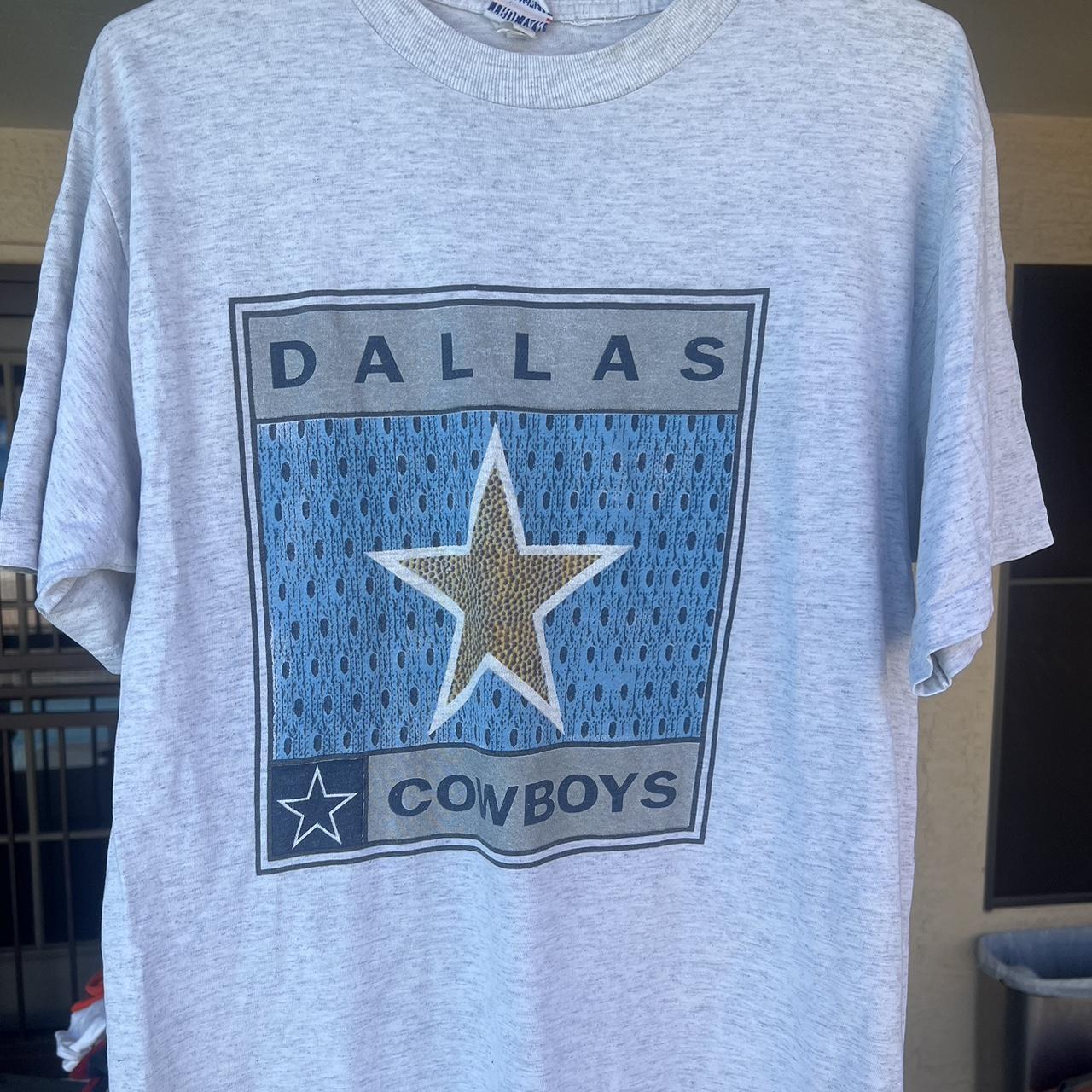 Vintage 80s Dallas cowboys t shirt Tagged size large - Depop