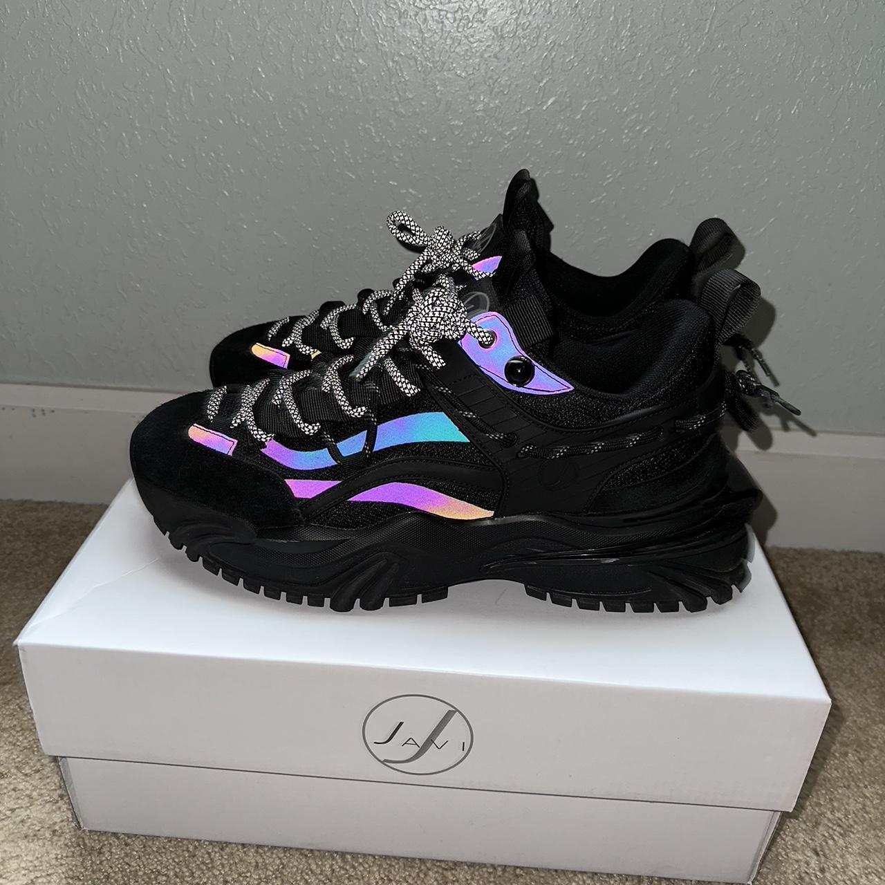 javi reflective dominance shoes size ten, bought... - Depop